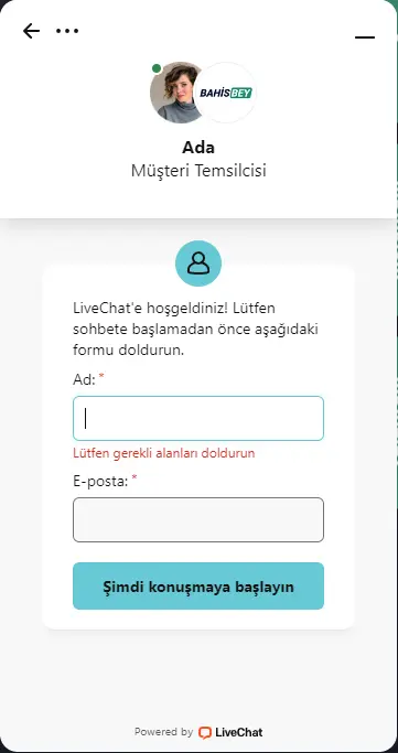 Bahisbey'de Canlı Destek Hizmetleri Nasıl Kullanılır?